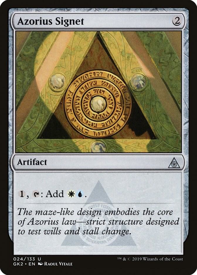 Azorius Signet 24 Ravnica Allegiance: Guild Kits MTG UC LP