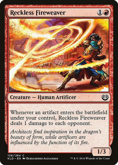 Reckless Fireweaver 126 Kaladesh MTG C NM