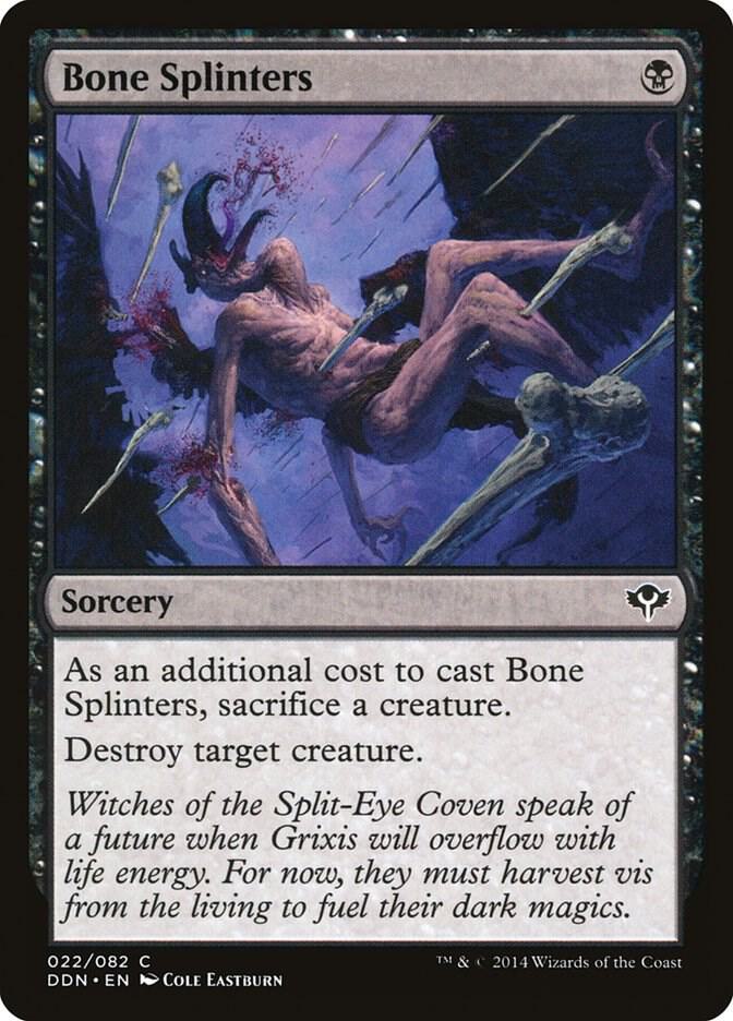 Bone Splinters 22 Duel Decks: Speed vs. Cunning MTG C LP