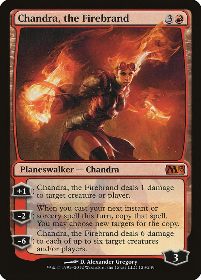 Chandra, the Firebrand 123 Magic 2013 (M13) MTG Mythic LP