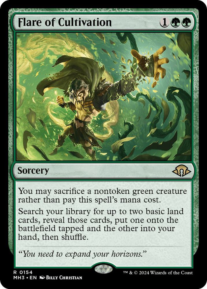 Flare of Cultivation 154 Modern Horizons 3 MTG R NM