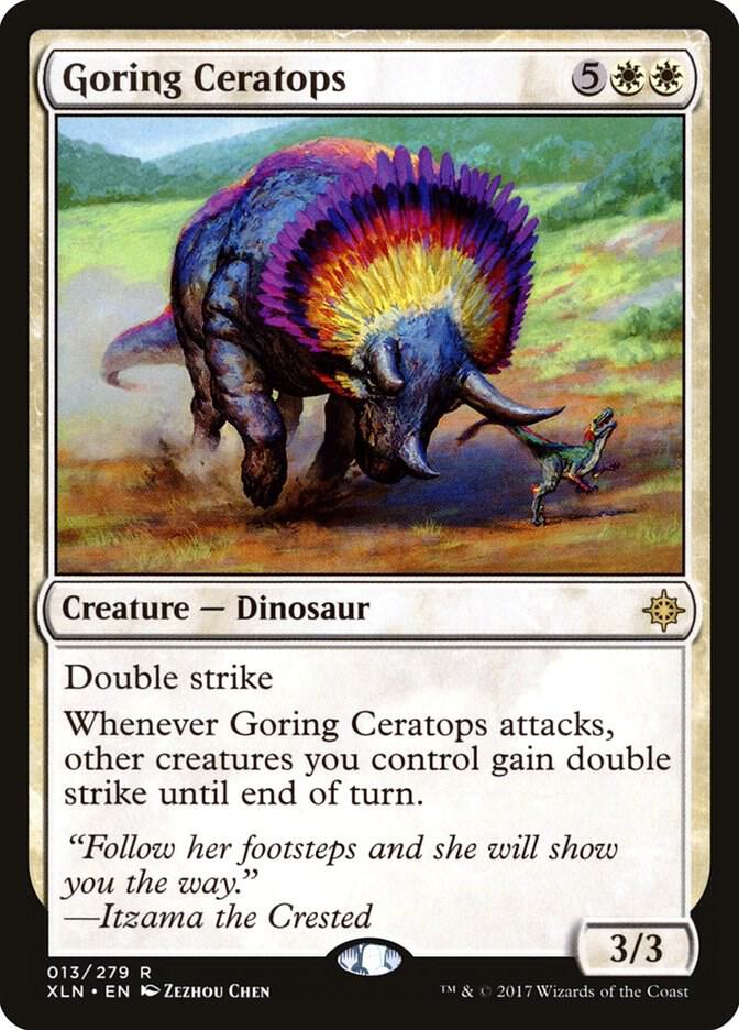 Goring Ceratops 13 Ixalan MTG R NM