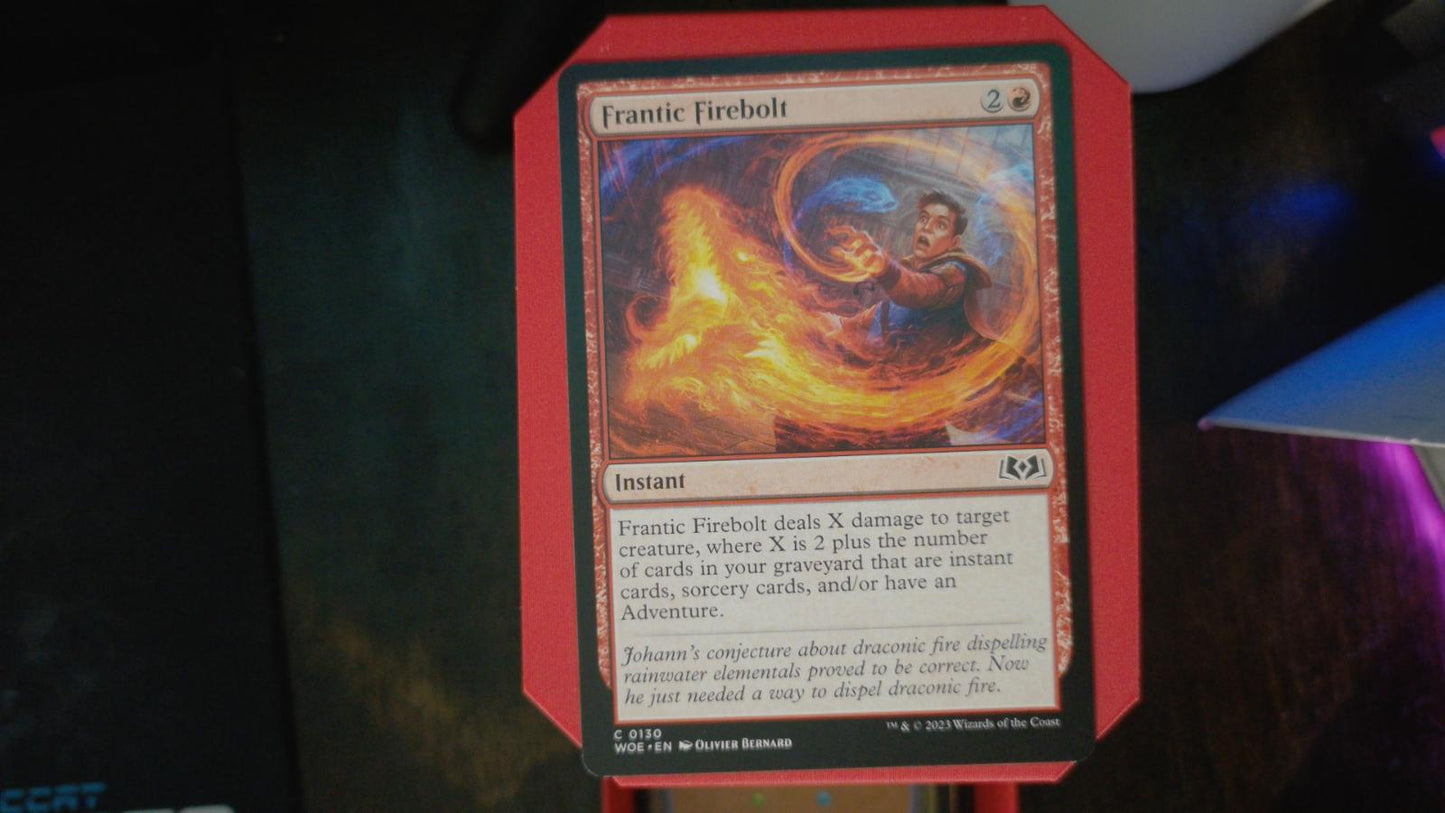Frantic Firebolt 130 Wilds of Eldraine MTG C NM