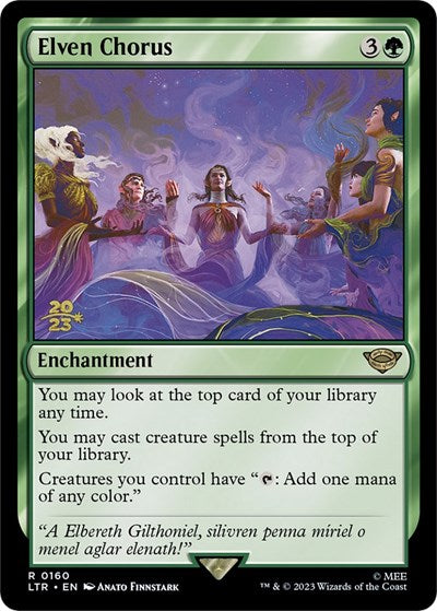 Elven Chorus - Prerelease Cards (#160, Rare) - Near Mint