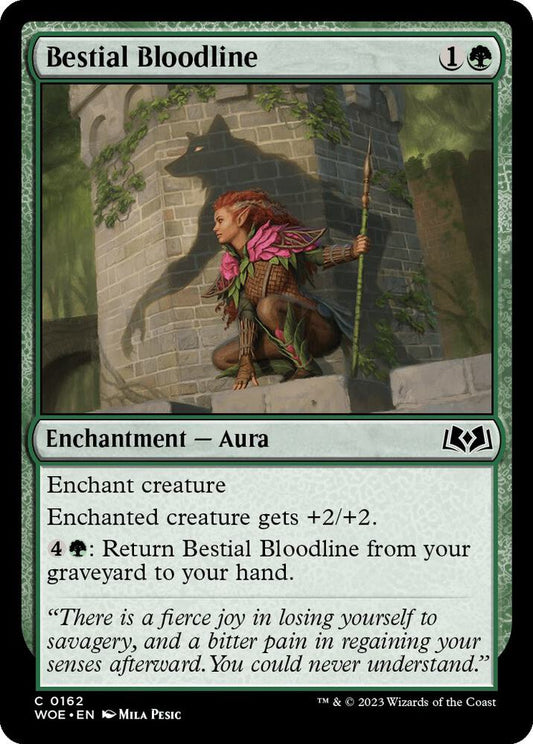 Bestial Bloodline 162 Wilds of Eldraine MTG C NM