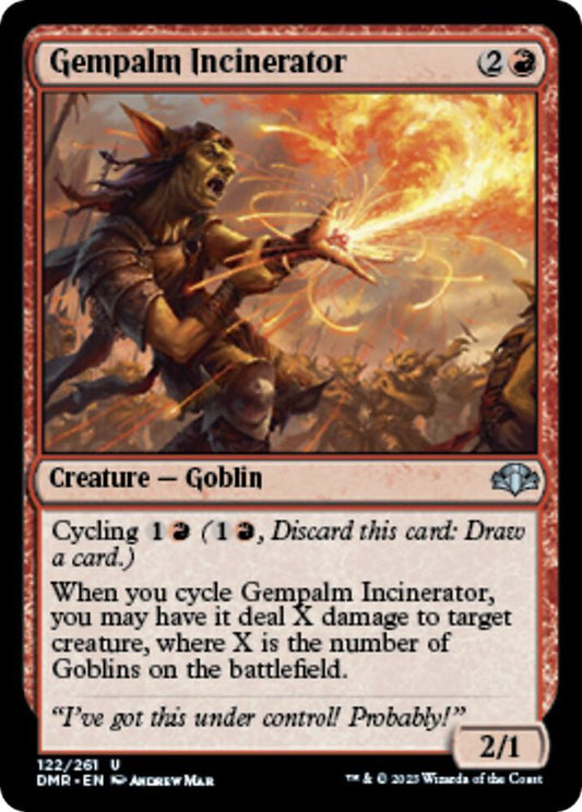 Gempalm Incinerator 122 Dominaria Remastered MTG UC NM