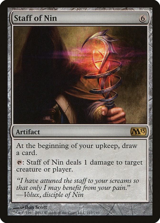 Staff of Nin 217 Magic 2013 (M13) MTG R LP