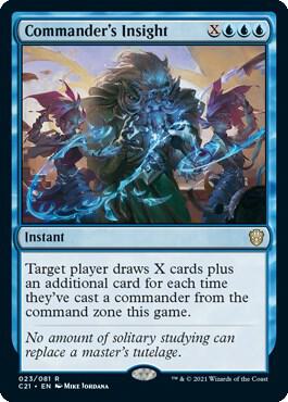Commander's Insight 23 Commander 2021 MTG R NM