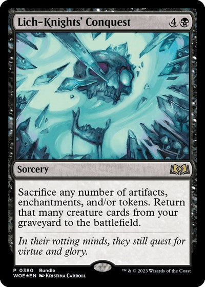 Lich-Knights' Conquest (WOE Bundle) - Unique and Miscellaneous Promos (#380, Promo) - Near Mint