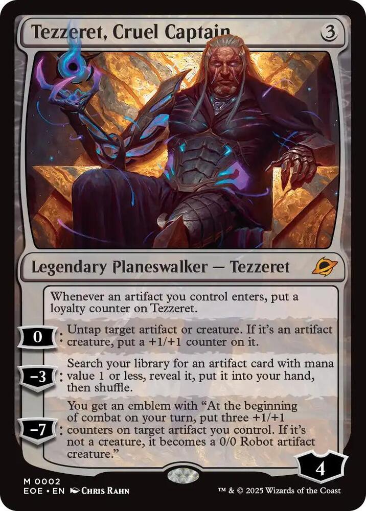 Tezzeret, Cruel Captain 2 Edge of Eternities MTG Mythic Foil NM