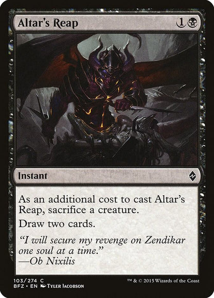 Altar's Reap 103 Battle for Zendikar MTG C LP