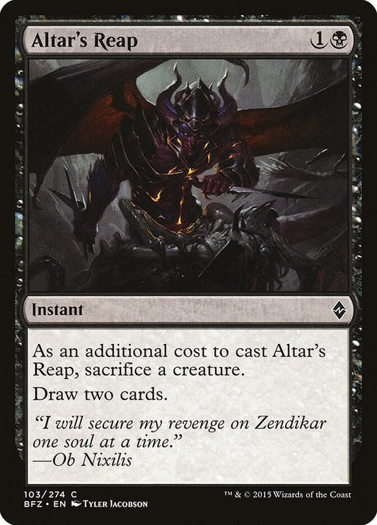 Altar's Reap 103 Battle for Zendikar MTG C LP