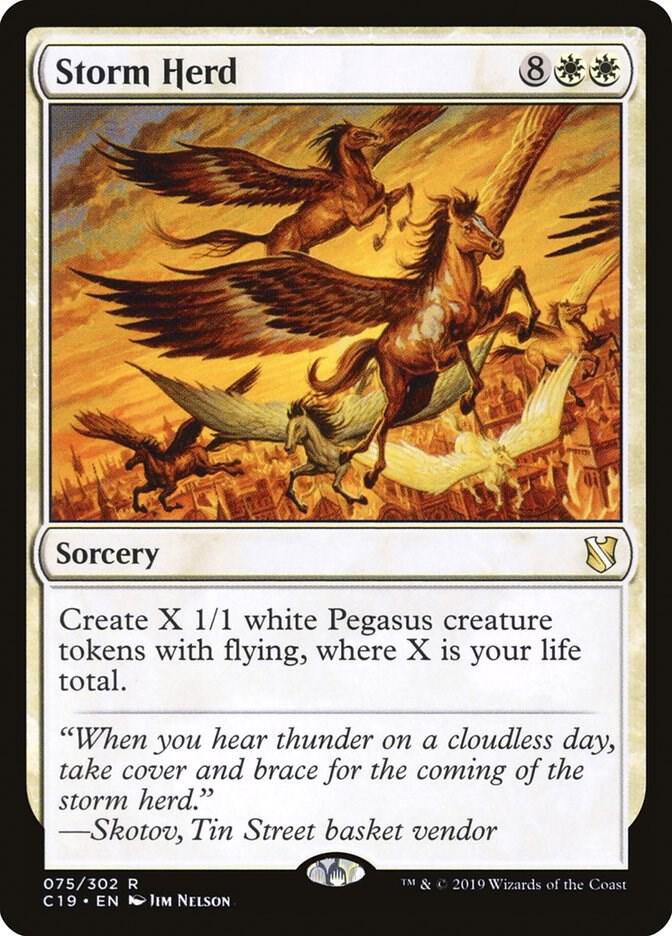 Storm Herd 75 Commander 2019 MTG R NM