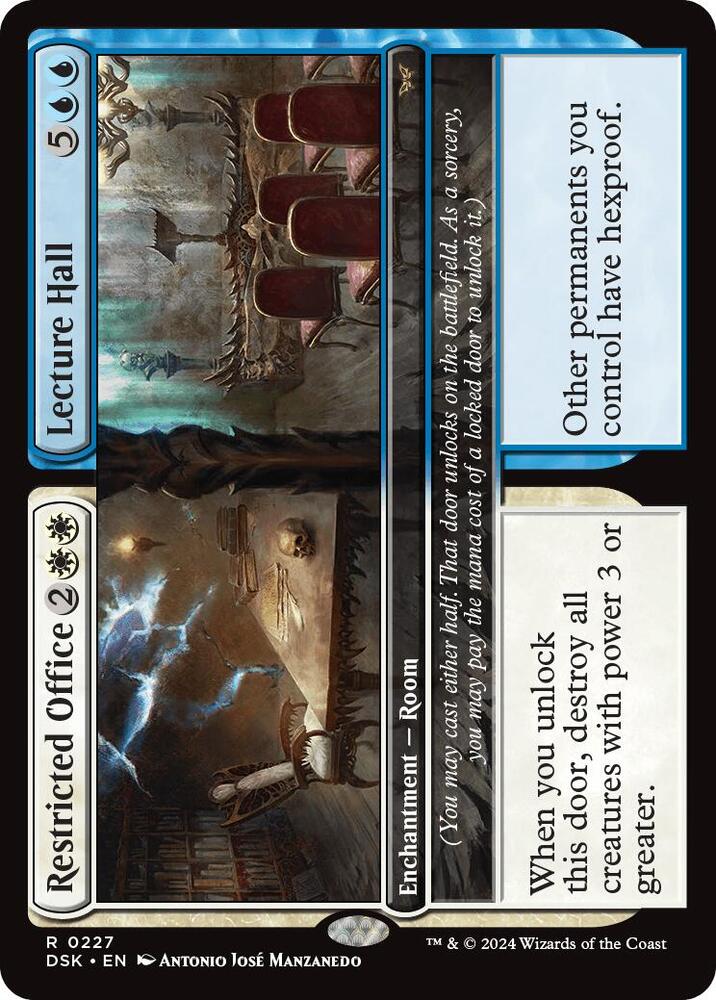 Restricted Office // Lecture Hall 227 Duskmourn: House of Horror MTG R NM