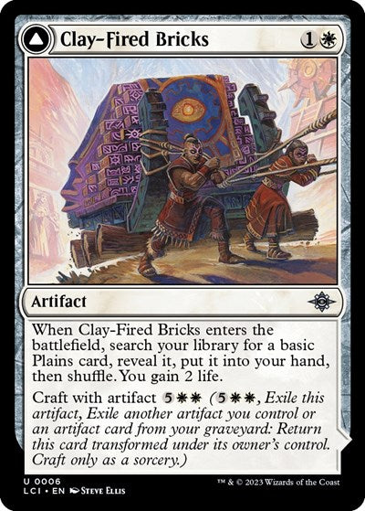 Clay Fired Bricks - The Lost Caverns of Ixalan (#6, Uncommon) - Near Mint