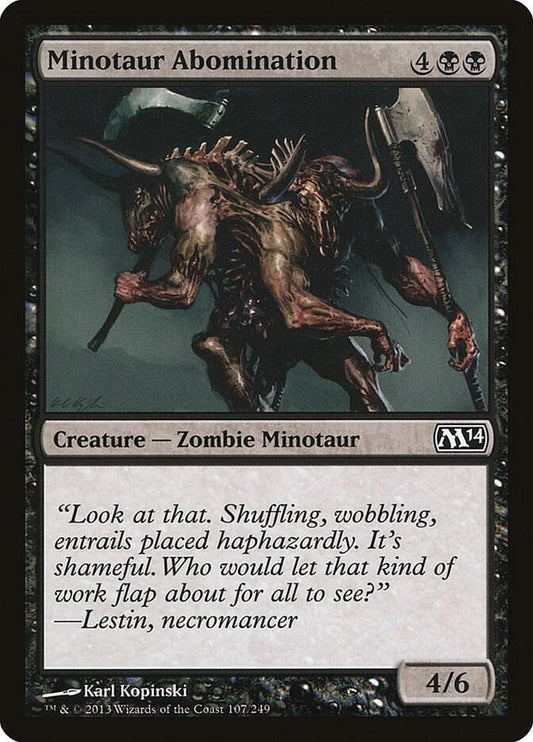 Minotaur Abomination 107 Magic 2014 (M14) MTG C NM