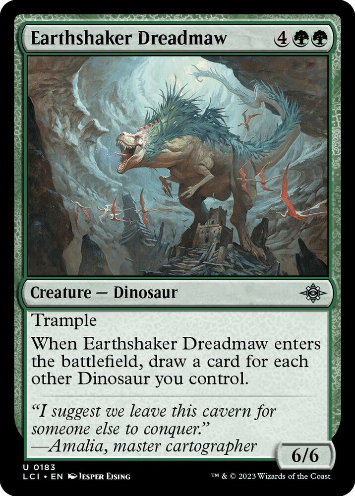 Earthshaker Dreadmaw 183 The Lost Caverns of Ixalan MTG UC NM