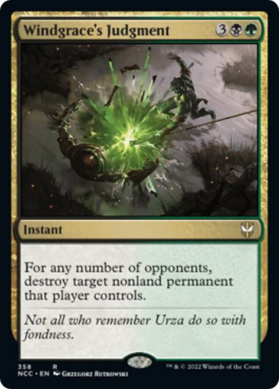 Windgrace's Judgment 358 Commander: Streets of New Capenna MTG R NM