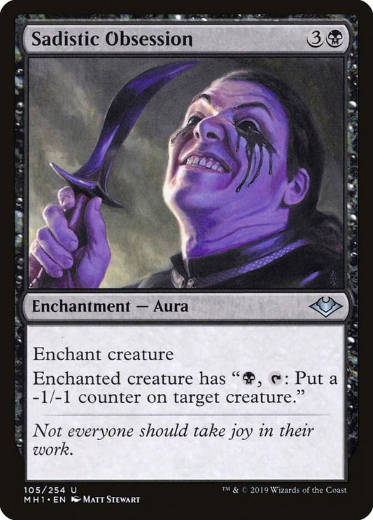 Sadistic Obsession 105 Modern Horizons MTG UC NM
