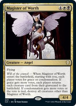 Magister of Worth 223 Commander 2021 MTG R NM