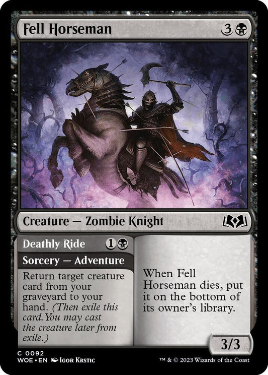 Fell Horseman 92 Wilds of Eldraine MTG C NM