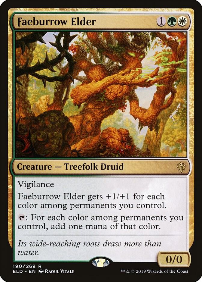 Faeburrow Elder 190 Throne of Eldraine MTG R NM