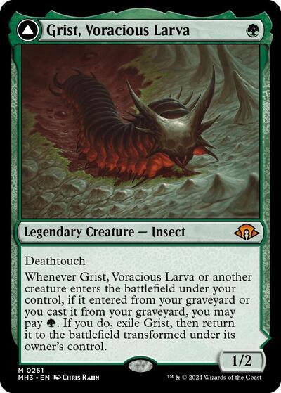 Grist Voracious Larva - Modern Horizons 3 (#251, Mythic Rare) - Near Mint