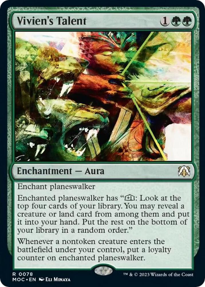 Vivien's Talent 78 Commander: March of the Machine MTG R NM