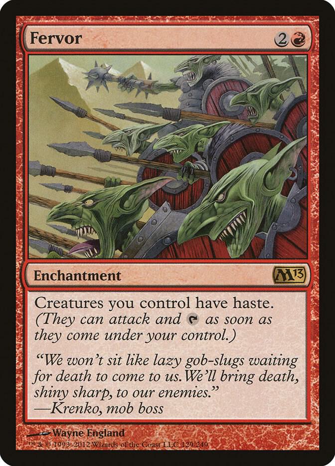 Fervor 129 Magic 2013 (M13) MTG R NM