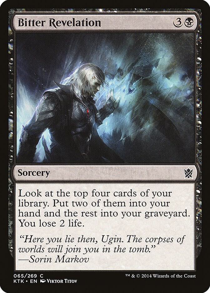 Bitter Revelation 65 Khans of Tarkir MTG C LP