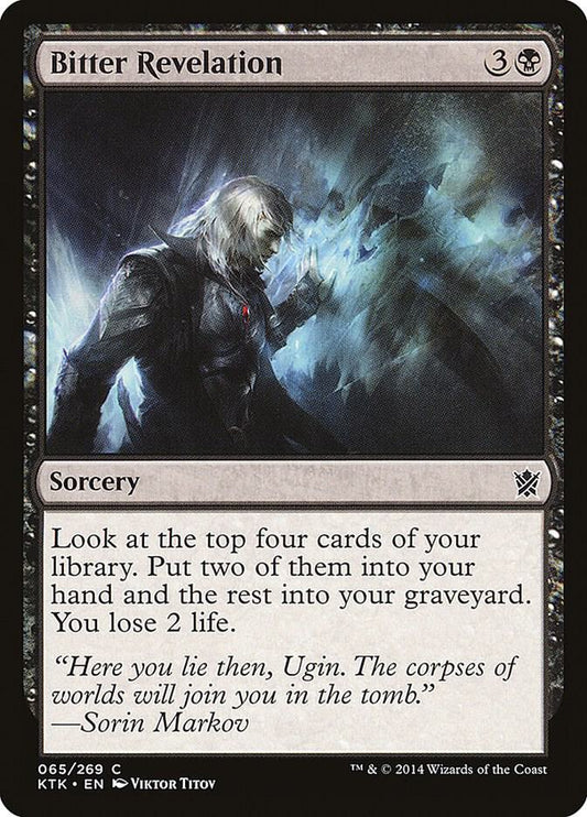 Bitter Revelation 65 Khans of Tarkir MTG C LP