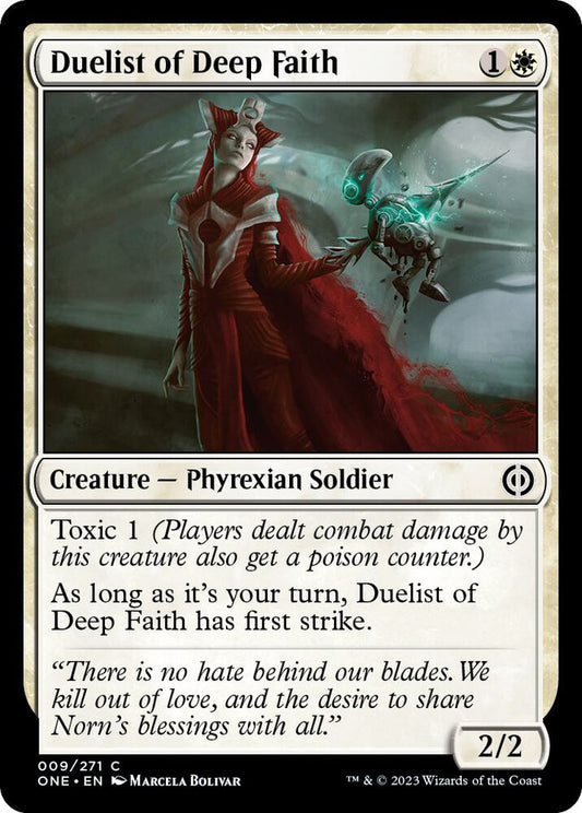Duelist of Deep Faith 9 Phyrexia: All Will Be One MTG C NM