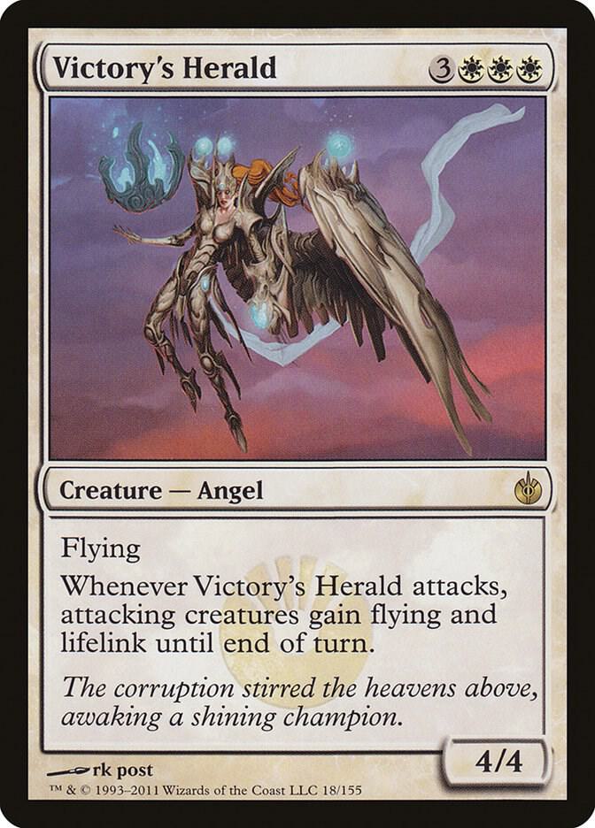 Victory's Herald 18 Mirrodin Besieged MTG R LP