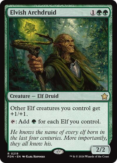 Elvish Archdruid - Foundations (#219, Rare) - Near Mint