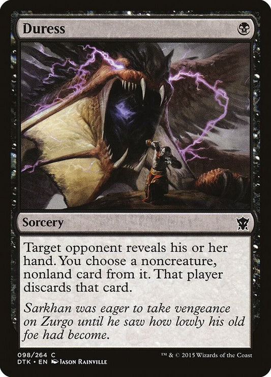 Duress 98 Dragons of Tarkir MTG C LP