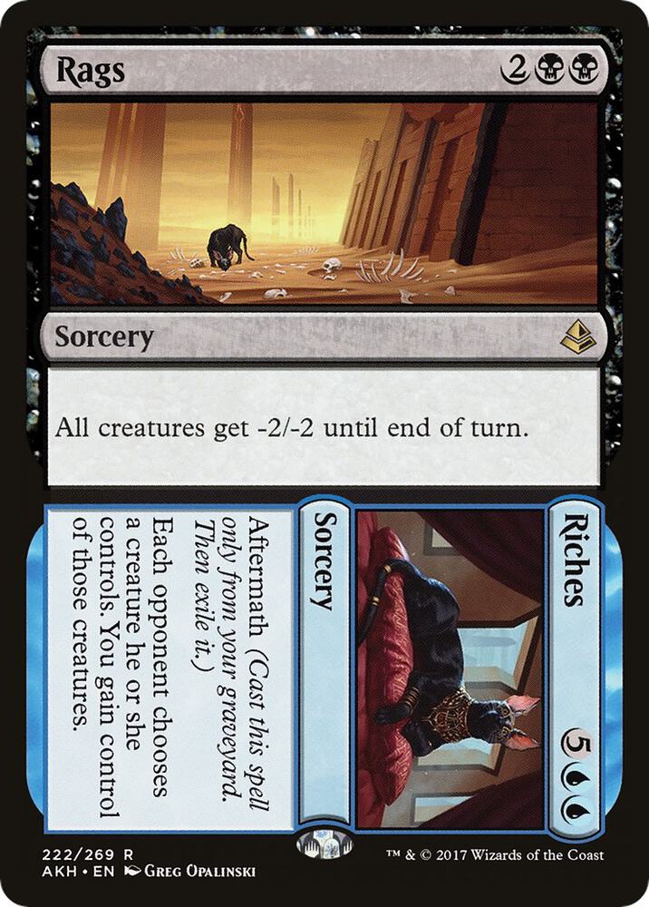 Rags // Riches 222 Amonkhet MTG R NM