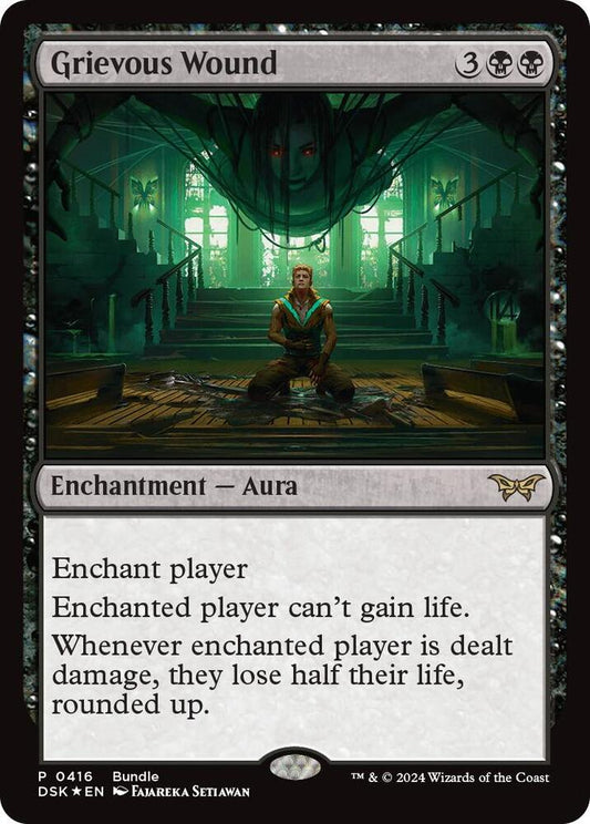 Grievous Wound (DSK Bundle) 416 Unique and Miscellaneous Promos MTG P Foil NM