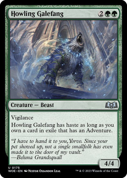 Howling Galefang 175 Wilds of Eldraine MTG UC NM
