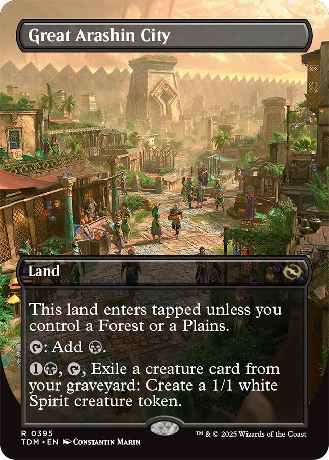 Great Arashin City (Borderless) 395 Tarkir: Dragonstorm MTG R NM