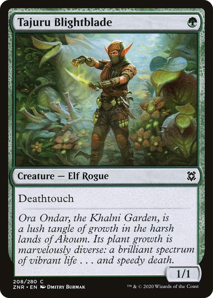 Tajuru Blightblade 208 Zendikar Rising MTG C NM