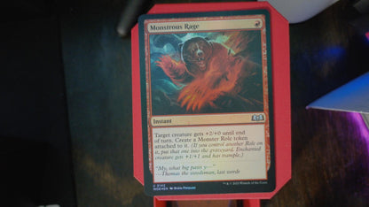 Monstrous Rage 142 Wilds of Eldraine MTG UC Foil NM