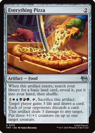 Everything Pizza 0173 Teenage Mutant Ninja Turtles MTG UC NM