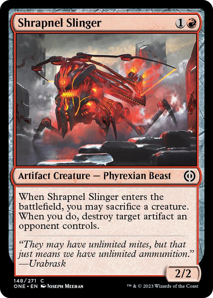 Shrapnel Slinger 148 Phyrexia: All Will Be One MTG C NM