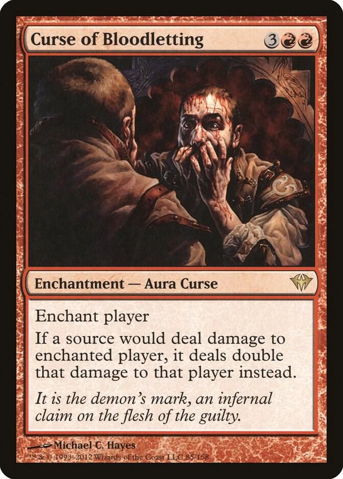 Curse of Bloodletting 85 Dark Ascension MTG R NM