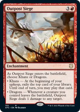 Outpost Siege 135 Commander: Adventures in the Forgotten Realms MTG R NM