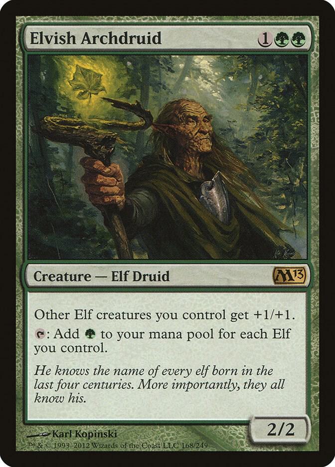 Elvish Archdruid 168 Magic 2013 (M13) MTG R LP