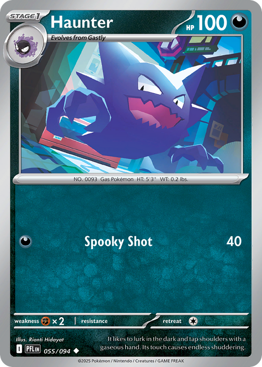 Haunter 055/094 Phantasmal Flames Pokemon UC NM