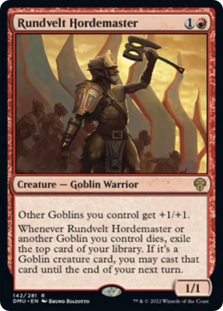 Rundvelt Hordemaster 142 Dominaria United MTG R NM