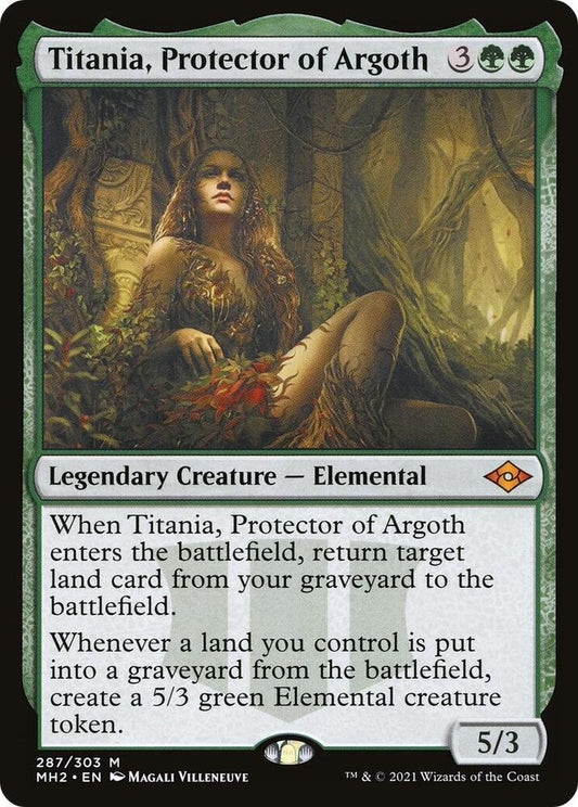Titania, Protector of Argoth 287 Modern Horizons 2 MTG Mythic NM