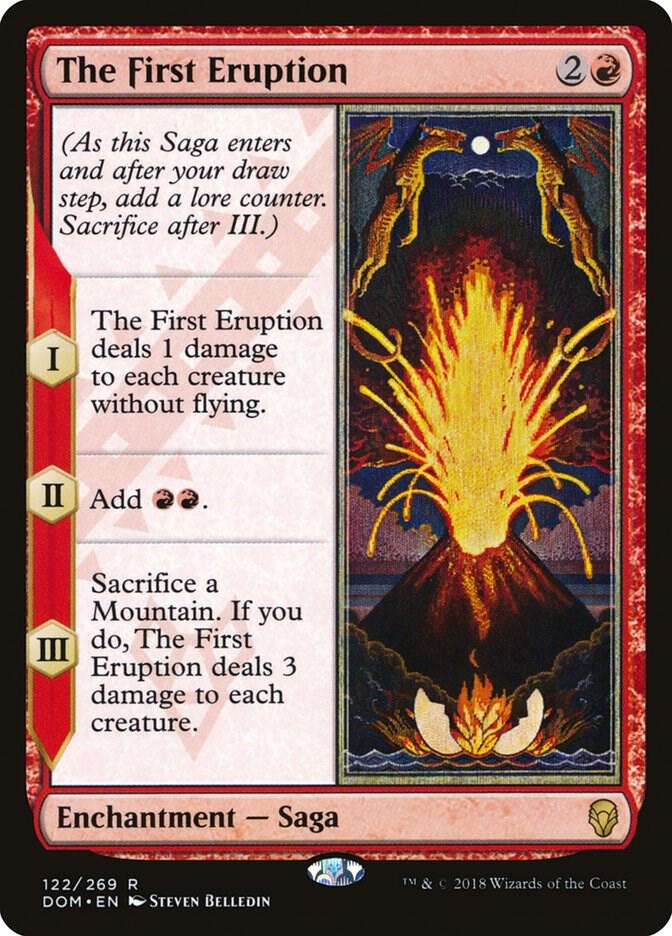 The First Eruption 122 Dominaria MTG R NM
